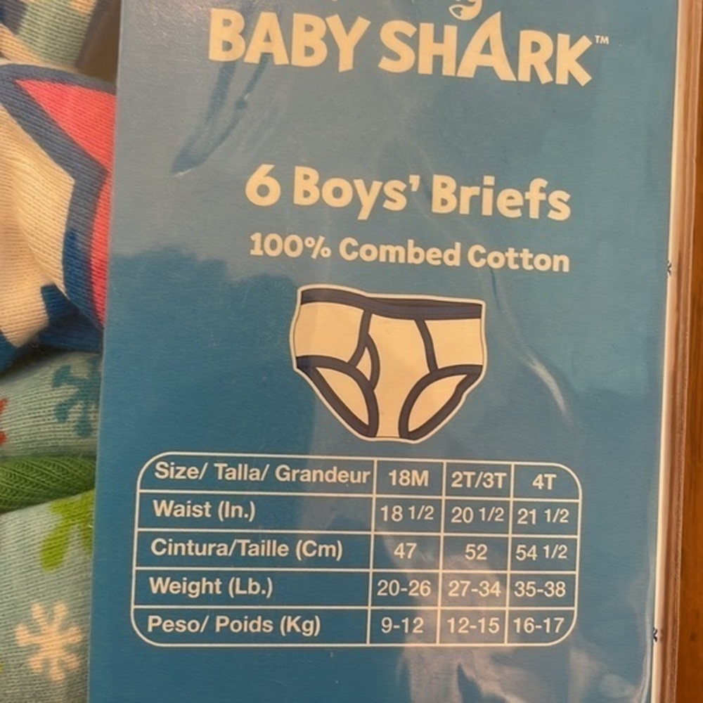 Baby shark 100% cotton boys briefs- 206 - Picture 4 of 4